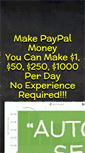 Mobile Screenshot of makepaypalmoney.com